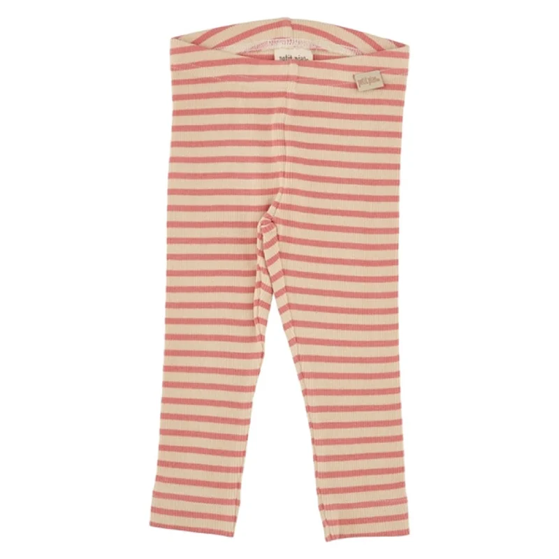 Plus Size Women's Corduroy Tight Trousers in Olive Green for a Retro and Cozy VibePetit Piao Dark Peach/Cream Leggings Modal Striped Plus Size Women's Corduroy Tight Trousers in Olive Green for a Retro and Cozy VibePetit Piao Dark Peach/Cream Leggings Modal Striped