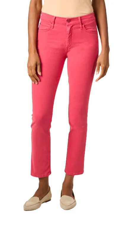 Women's Fleece - Lined Tight Trousers in Dark Blue for Warmth in Cold WeatherRascal Ankle Jean In Coral Women's Fleece - Lined Tight Trousers in Dark Blue for Warmth in Cold WeatherRascal Ankle Jean In Coral