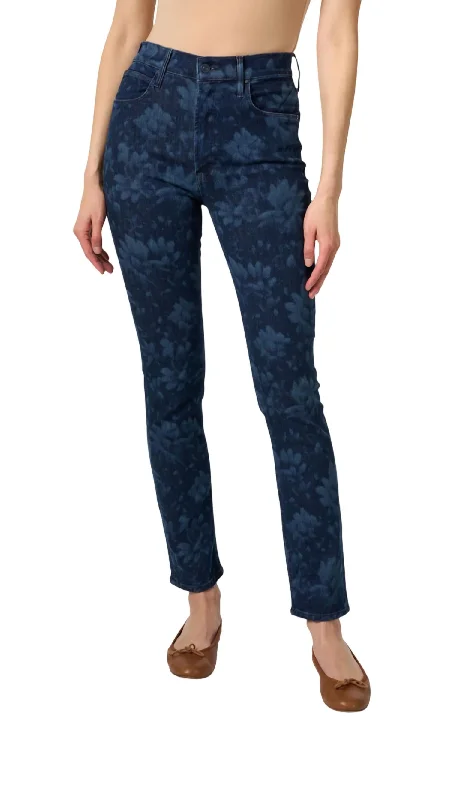 Women's Tight Trousers with Drawstring Waist in Khaki for a Relaxed and Adjustable FitThe Dazzler Jean In Floral Women's Tight Trousers with Drawstring Waist in Khaki for a Relaxed and Adjustable FitThe Dazzler Jean In Floral