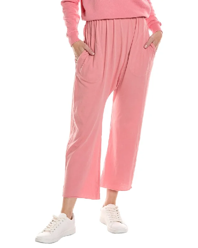 Women's Tight Trousers with Mesh Panels in Black for a Sexy and Modern AppearanceTHE GREAT The Jersey Crop Pant Women's Tight Trousers with Mesh Panels in Black for a Sexy and Modern AppearanceTHE GREAT The Jersey Crop Pant