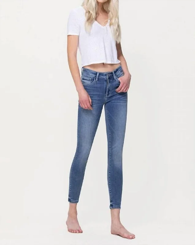 Women's Tight Trousers with Drawstring Waist in Khaki for a Relaxed and Adjustable FitViv Mid Rise Crop Skinny Jean In Medium Wash Women's Tight Trousers with Drawstring Waist in Khaki for a Relaxed and Adjustable FitViv Mid Rise Crop Skinny Jean In Medium Wash