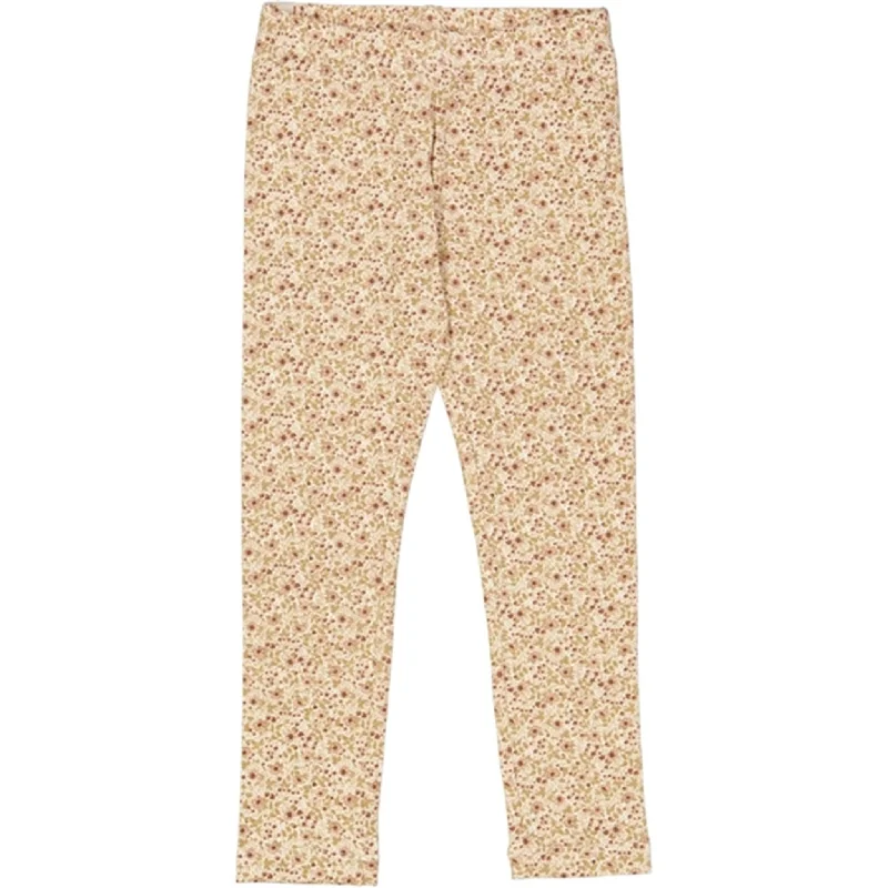 Women's Fleece - Lined Tight Trousers in Dark Blue for Warmth in Cold WeatherWheat Eggshell Flowers Jersey Leggings Women's Fleece - Lined Tight Trousers in Dark Blue for Warmth in Cold WeatherWheat Eggshell Flowers Jersey Leggings