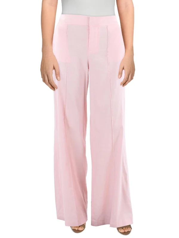 Women's Metallic Tight Trousers in Gold for a Glamorous Party EnsembleWomens High Rise Pintuck Wide Leg Pants Women's Metallic Tight Trousers in Gold for a Glamorous Party EnsembleWomens High Rise Pintuck Wide Leg Pants