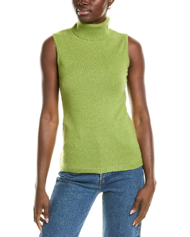 Button - Down Women Sweater for a Versatile LookForte Cashmere Sleeveless Turtleneck Cashmere Sweater Button - Down Women Sweater for a Versatile LookForte Cashmere Sleeveless Turtleneck Cashmere Sweater