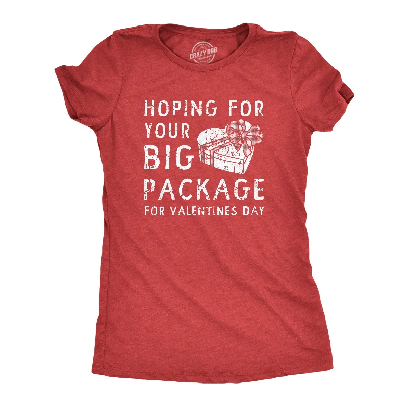 Puff Sleeve Women T Shirt for a Fashion - Forward LookHoping For Your Big Package For Valinetines Day Women's T Shirt Puff Sleeve Women T Shirt for a Fashion - Forward LookHoping For Your Big Package For Valinetines Day Women's T Shirt