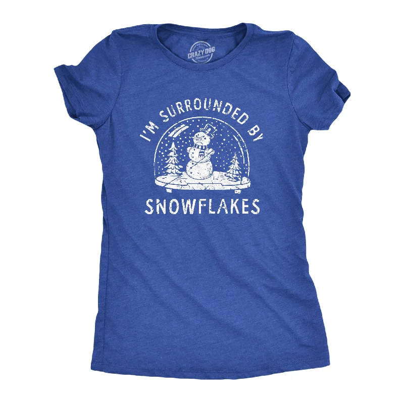 Tie - Dye Women T Shirt with a Bohemian VibeIm Surrounded By Snowflakes Women's T Shirt Tie - Dye Women T Shirt with a Bohemian VibeIm Surrounded By Snowflakes Women's T Shirt