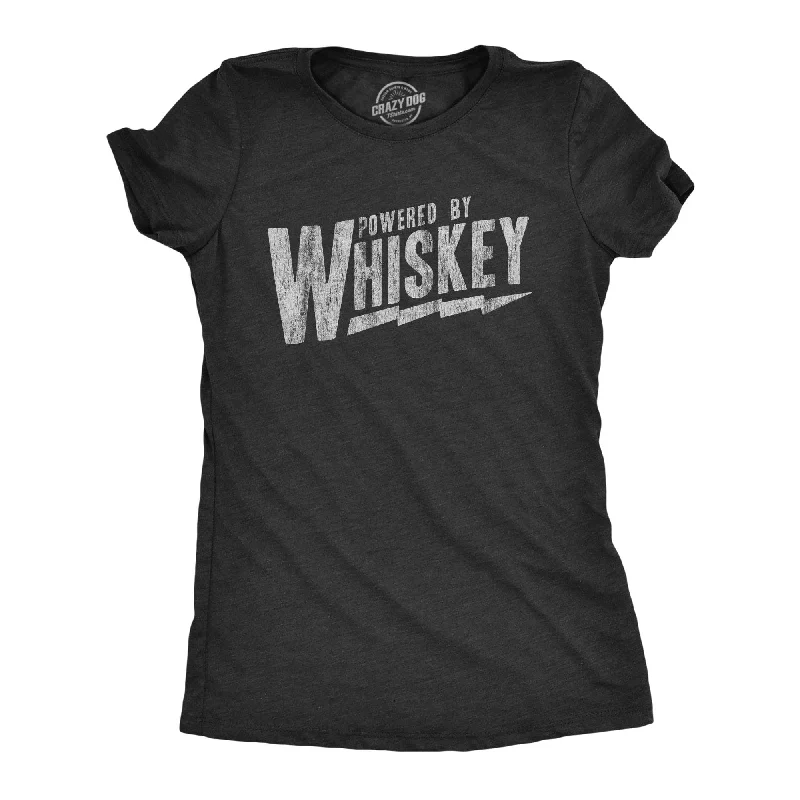 Organic Cotton Women T Shirt for Eco - Conscious WearersPowered By Whiskey Women's T Shirt Organic Cotton Women T Shirt for Eco - Conscious WearersPowered By Whiskey Women's T Shirt