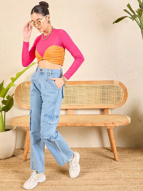 Crop Top Women T Shirt to Pair with High - Waisted BottomsStretchable Cotton Corset Look Crop Top Crop Top Women T Shirt to Pair with High - Waisted BottomsStretchable Cotton Corset Look Crop Top