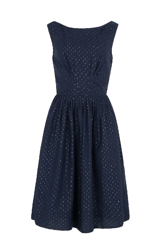 Pleated Women Dress with a Timeless and Elegant TexturePleated Women Dress with a Timeless and Elegant TextureAbigail Navy Sparkle Spot Dress Long Pleated Women Dress with a Timeless and Elegant TexturePleated Women Dress with a Timeless and Elegant TextureAbigail Navy Sparkle Spot Dress Long
