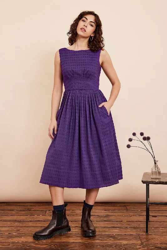 Sleeveless Women Dress in Bright Colors for Summer PartiesSleeveless Women Dress in Bright Colors for Summer PartiesAbigail Violet Cotton Dobby Dress Long Sleeveless Women Dress in Bright Colors for Summer PartiesSleeveless Women Dress in Bright Colors for Summer PartiesAbigail Violet Cotton Dobby Dress Long