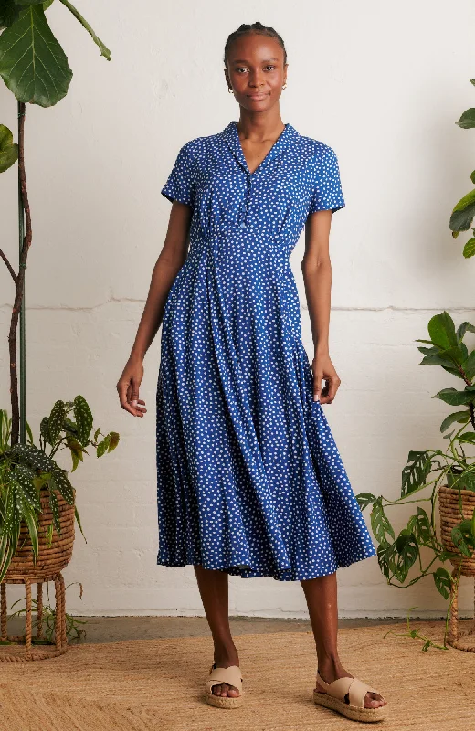 Mermaid - Style Women Dress with a Fitted Silhouette for Special OccasionsMermaid - Style Women Dress with a Fitted Silhouette for Special OccasionsAdele Blue Scattered Spot Dress Mermaid - Style Women Dress with a Fitted Silhouette for Special OccasionsMermaid - Style Women Dress with a Fitted Silhouette for Special OccasionsAdele Blue Scattered Spot Dress