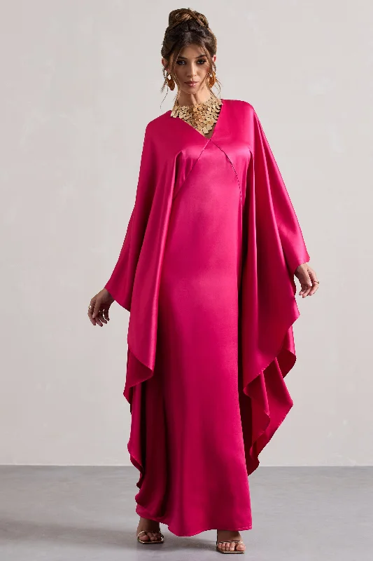 Mini Women Dress with a Short Hem for a Young and Trendy StyleMini Women Dress with a Short Hem for a Young and Trendy StyleAlohi | Hot Pink Satin Plunge Cape Maxi Dress Mini Women Dress with a Short Hem for a Young and Trendy StyleMini Women Dress with a Short Hem for a Young and Trendy StyleAlohi | Hot Pink Satin Plunge Cape Maxi Dress