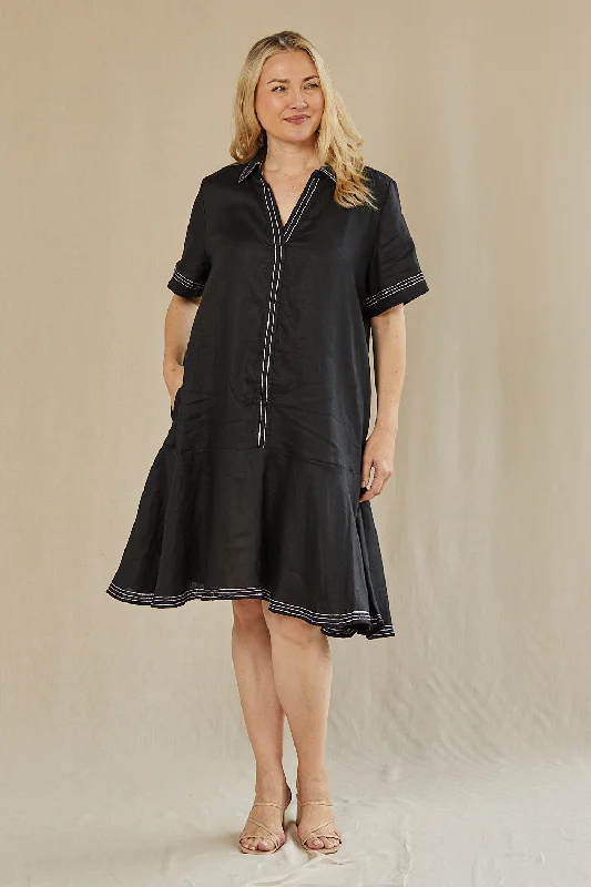 Empire Waist Women Dress to Accentuate the Bust and Conceal the WaistEmpire Waist Women Dress to Accentuate the Bust and Conceal the WaistAnna Collared Linen Dress in Blackberry Empire Waist Women Dress to Accentuate the Bust and Conceal the WaistEmpire Waist Women Dress to Accentuate the Bust and Conceal the WaistAnna Collared Linen Dress in Blackberry