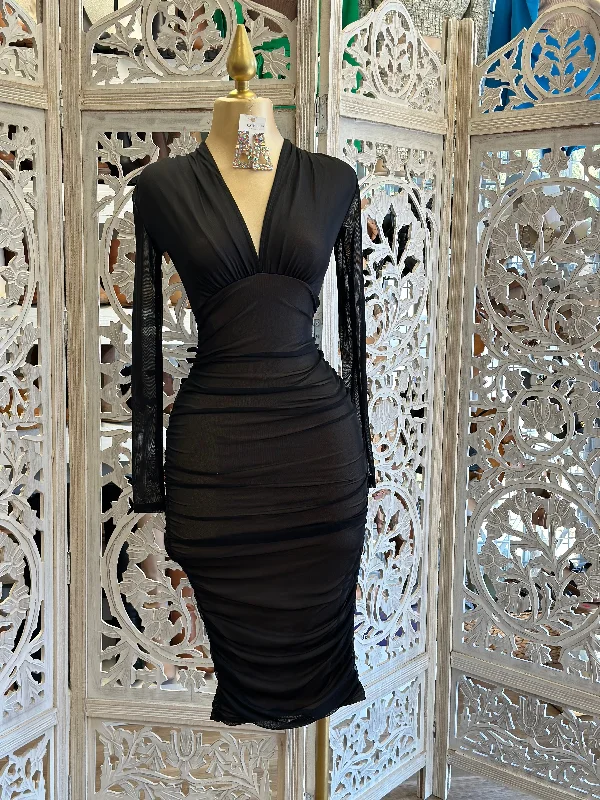 Mermaid - Style Women Dress with a Fitted Silhouette for Special OccasionsMermaid - Style Women Dress with a Fitted Silhouette for Special OccasionsBlack Crossed Mesh Midi Dress Mermaid - Style Women Dress with a Fitted Silhouette for Special OccasionsMermaid - Style Women Dress with a Fitted Silhouette for Special OccasionsBlack Crossed Mesh Midi Dress