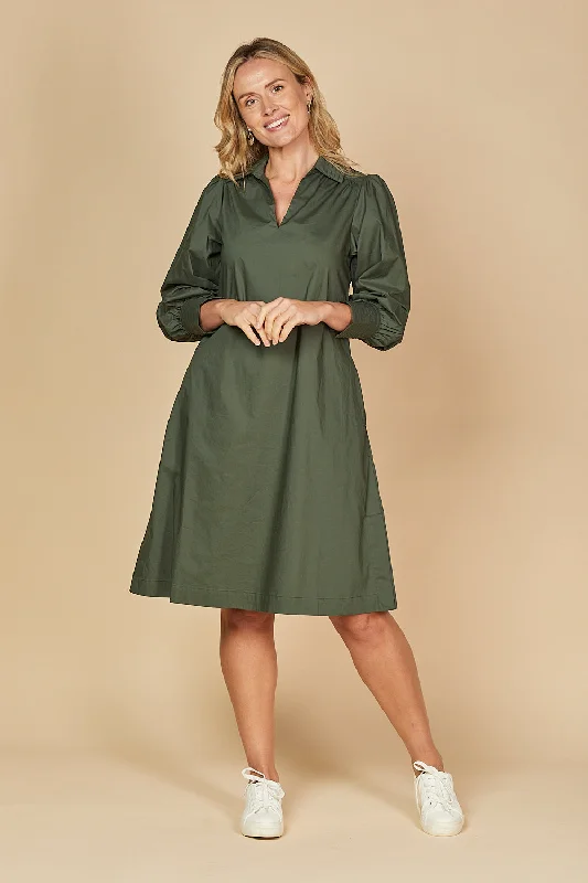 Strapless Women Dress with a Built - in Bra for Comfort and SupportStrapless Women Dress with a Built - in Bra for Comfort and SupportBlaine Collared Poplin Dress in Bottle Green Strapless Women Dress with a Built - in Bra for Comfort and SupportStrapless Women Dress with a Built - in Bra for Comfort and SupportBlaine Collared Poplin Dress in Bottle Green