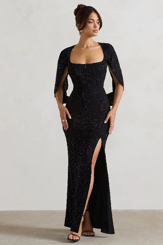 Halter Neck Women Dress to Show Off the Shoulders and NecklineHalter Neck Women Dress to Show Off the Shoulders and NecklineBroadway | Black Embellished Fishtail Maxi Dress With Cape Sleeves Halter Neck Women Dress to Show Off the Shoulders and NecklineHalter Neck Women Dress to Show Off the Shoulders and NecklineBroadway | Black Embellished Fishtail Maxi Dress With Cape Sleeves