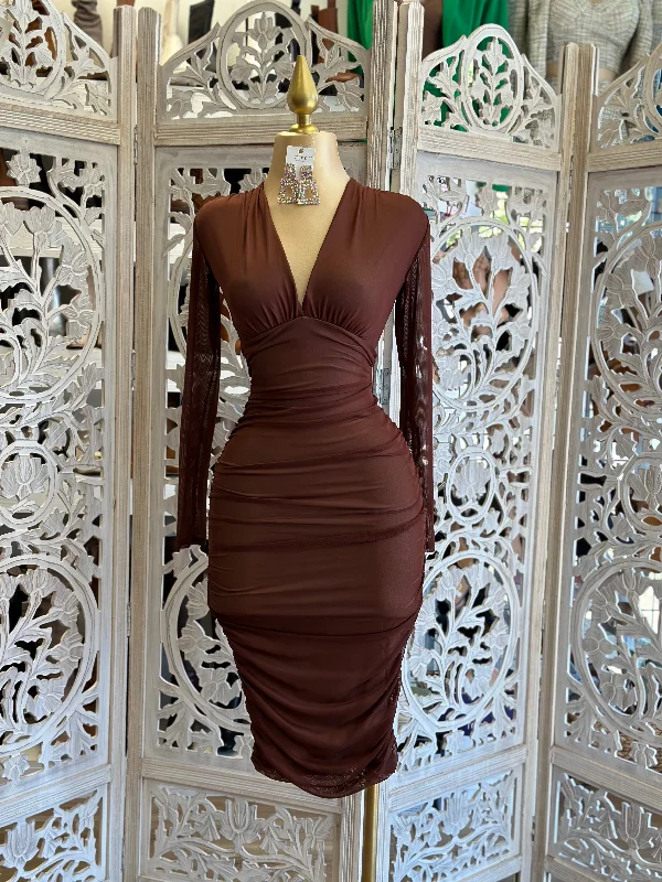 Strapless Women Dress with a Built - in Bra for Comfort and SupportStrapless Women Dress with a Built - in Bra for Comfort and SupportBrown Crossed Mesh Midi Dress Strapless Women Dress with a Built - in Bra for Comfort and SupportStrapless Women Dress with a Built - in Bra for Comfort and SupportBrown Crossed Mesh Midi Dress