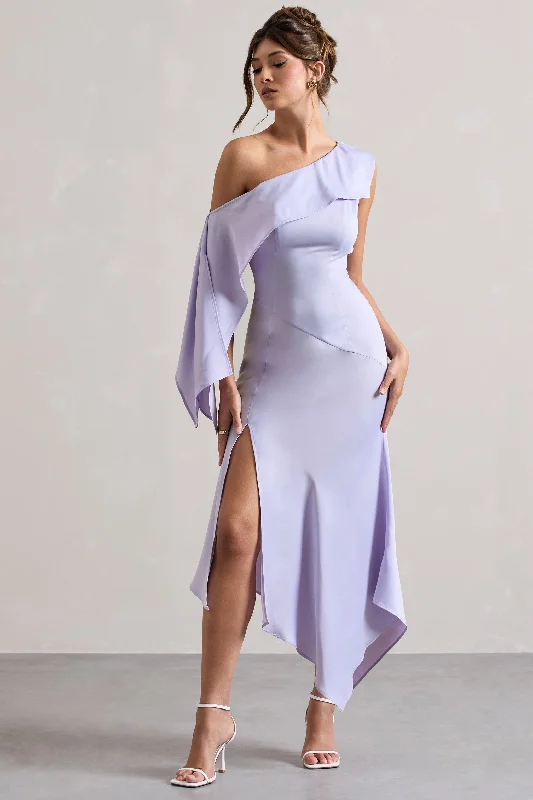 Printed Abstract Women Dress for a Modern and Artistic AppealPrinted Abstract Women Dress for a Modern and Artistic AppealFreesia | Lilac Satin Asymmetric Draped Split Maxi Dress Printed Abstract Women Dress for a Modern and Artistic AppealPrinted Abstract Women Dress for a Modern and Artistic AppealFreesia | Lilac Satin Asymmetric Draped Split Maxi Dress