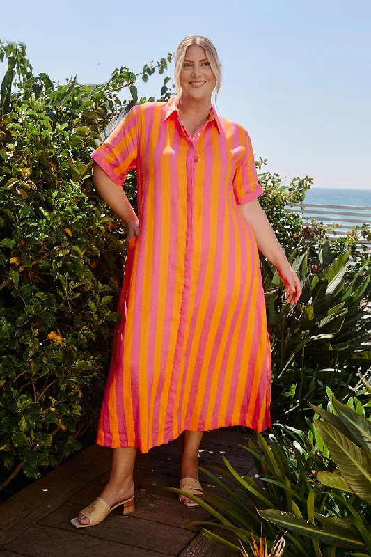 Off - the - Shoulder Women Dress for a Romantic and Feminine LookOff - the - Shoulder Women Dress for a Romantic and Feminine LookGracie Linen Shirt Dress in Afterglow Off - the - Shoulder Women Dress for a Romantic and Feminine LookOff - the - Shoulder Women Dress for a Romantic and Feminine LookGracie Linen Shirt Dress in Afterglow