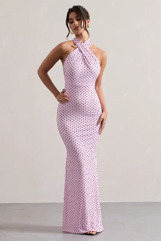 Maxi Women Dress with Floral Print for a Bohemian VibeMaxi Women Dress with Floral Print for a Bohemian VibeInvincible | Pink Polka Dot Cross Over Halter-Neck Open-Back Maxi Dress Maxi Women Dress with Floral Print for a Bohemian VibeMaxi Women Dress with Floral Print for a Bohemian VibeInvincible | Pink Polka Dot Cross Over Halter-Neck Open-Back Maxi Dress