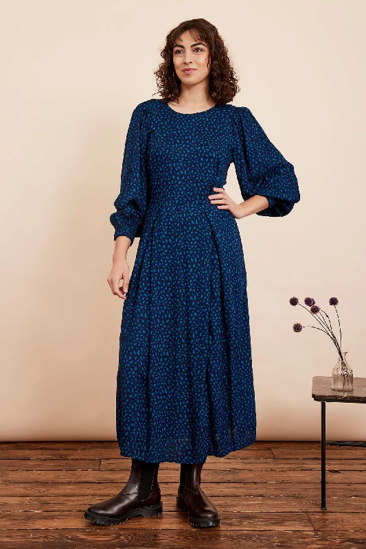 Lace - Embellished Women Dress for an Elegant and Sophisticated AppearanceLace - Embellished Women Dress for an Elegant and Sophisticated AppearanceSable Midnight Blue Terrazzo Dress Lace - Embellished Women Dress for an Elegant and Sophisticated AppearanceLace - Embellished Women Dress for an Elegant and Sophisticated AppearanceSable Midnight Blue Terrazzo Dress