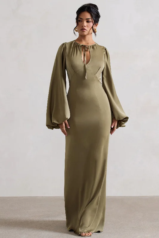 Long - Sleeve Women Dress in Velvet for a Luxurious Winter LookLong - Sleeve Women Dress in Velvet for a Luxurious Winter LookWild Rose | Olive Satin Puff-Sleeve Cut-Out Maxi Dress Long - Sleeve Women Dress in Velvet for a Luxurious Winter LookLong - Sleeve Women Dress in Velvet for a Luxurious Winter LookWild Rose | Olive Satin Puff-Sleeve Cut-Out Maxi Dress