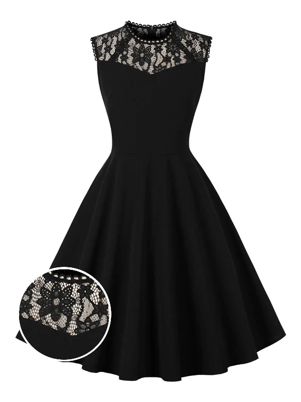 Strapless Women Dress with a Built - in Bra for Comfort and SupportStrapless Women Dress with a Built - in Bra for Comfort and SupportBlack 1950s Lace Round Neck Dress Strapless Women Dress with a Built - in Bra for Comfort and SupportStrapless Women Dress with a Built - in Bra for Comfort and SupportBlack 1950s Lace Round Neck Dress