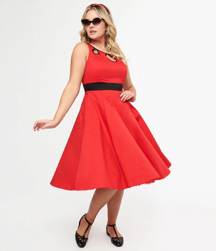 Pleated Women Dress with a Timeless and Elegant TexturePleated Women Dress with a Timeless and Elegant Texture1950s Red Keyhole Cotton Swing Dress Pleated Women Dress with a Timeless and Elegant TexturePleated Women Dress with a Timeless and Elegant Texture1950s Red Keyhole Cotton Swing Dress
