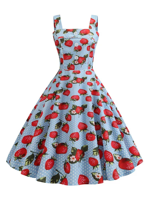 Printed Abstract Women Dress for a Modern and Artistic AppealPrinted Abstract Women Dress for a Modern and Artistic Appeal1950s Strap Strawberry Polka Dots Sleeveless Dress Printed Abstract Women Dress for a Modern and Artistic AppealPrinted Abstract Women Dress for a Modern and Artistic Appeal1950s Strap Strawberry Polka Dots Sleeveless Dress