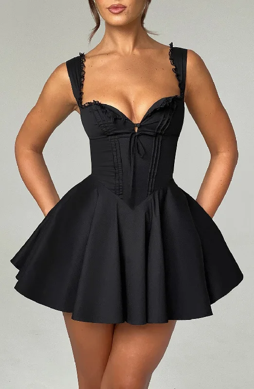 Lace - Embellished Women Dress for an Elegant and Sophisticated AppearanceLace - Embellished Women Dress for an Elegant and Sophisticated AppearanceAntonella Mini Dress - Black