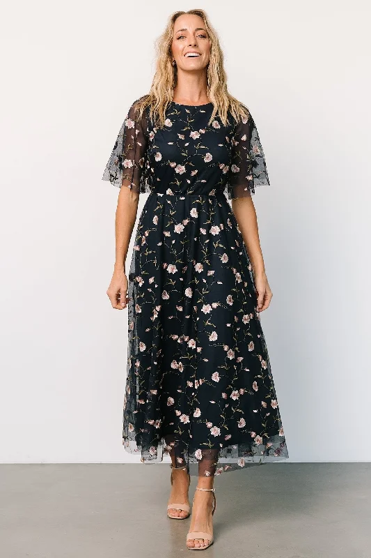 Mermaid - Style Women Dress with a Fitted Silhouette for Special OccasionsMermaid - Style Women Dress with a Fitted Silhouette for Special OccasionsArabella Embroidered Tulle Maxi Dress | Pink + Navy Mermaid - Style Women Dress with a Fitted Silhouette for Special OccasionsMermaid - Style Women Dress with a Fitted Silhouette for Special OccasionsArabella Embroidered Tulle Maxi Dress | Pink + Navy