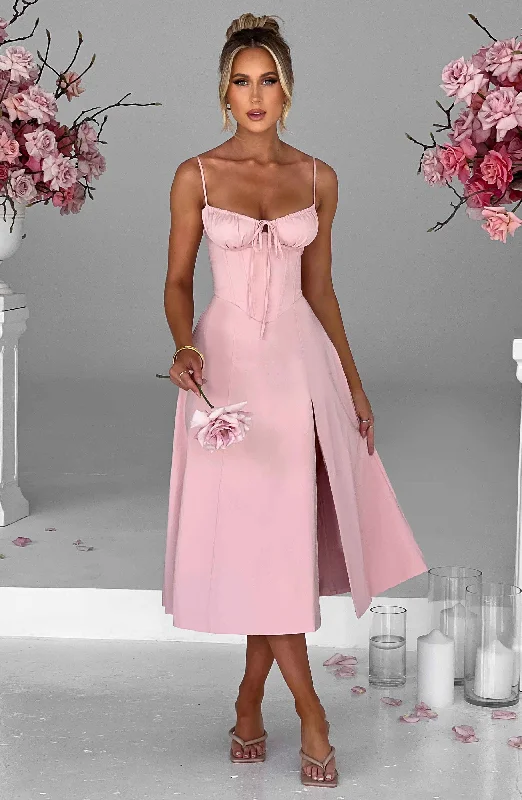 Mermaid - Style Women Dress with a Fitted Silhouette for Special OccasionsMermaid - Style Women Dress with a Fitted Silhouette for Special OccasionsDeanna Midi Dress - Blush Mermaid - Style Women Dress with a Fitted Silhouette for Special OccasionsMermaid - Style Women Dress with a Fitted Silhouette for Special OccasionsDeanna Midi Dress - Blush