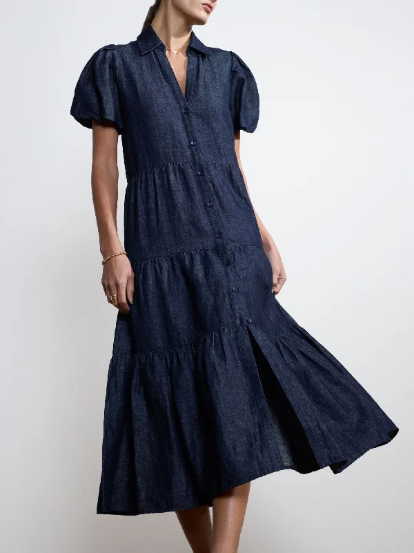 Ruffled Women Dress with Multiple Layers for a Playful and Girly Style Ruffled Women Dress with Multiple Layers for a Playful and Girly Style The Havana Indigo Dress Ruffled Women Dress with Multiple Layers for a Playful and Girly Style Ruffled Women Dress with Multiple Layers for a Playful and Girly Style The Havana Indigo Dress