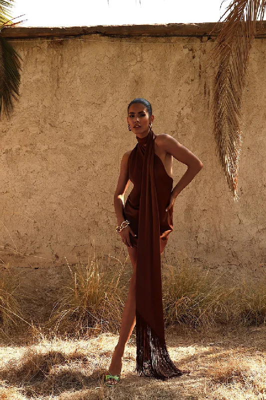 Pleated Women Dress with a Timeless and Elegant TexturePleated Women Dress with a Timeless and Elegant TextureSerafia Dress Cocoa Pleated Women Dress with a Timeless and Elegant TexturePleated Women Dress with a Timeless and Elegant TextureSerafia Dress Cocoa