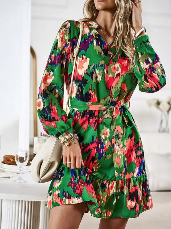 Shift Women Dress with a Simple and Classic Design for Everyday Wear Shift Women Dress with a Simple and Classic Design for Everyday Wear Temperament & Elegant V-neck Printed Waist Dress With Belt Shift Women Dress with a Simple and Classic Design for Everyday Wear Shift Women Dress with a Simple and Classic Design for Everyday Wear Temperament & Elegant V-neck Printed Waist Dress With Belt