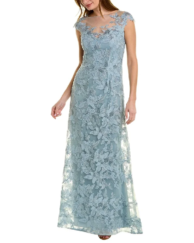 Lace - Embellished Women Dress for an Elegant and Sophisticated Appearance Lace - Embellished Women Dress for an Elegant and Sophisticated Appearance Teri Jon by Rickie Freeman Leaf Pattern Tulle Gown Lace - Embellished Women Dress for an Elegant and Sophisticated Appearance Lace - Embellished Women Dress for an Elegant and Sophisticated Appearance Teri Jon by Rickie Freeman Leaf Pattern Tulle Gown
