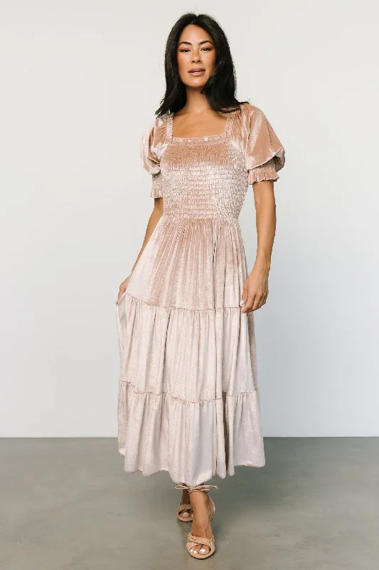 Sheath Women Dress with a Tailored Fit for a Professional LookSheath Women Dress with a Tailored Fit for a Professional LookVivaldi Smocked Velvet Midi Dress | Champagne Sheath Women Dress with a Tailored Fit for a Professional LookSheath Women Dress with a Tailored Fit for a Professional LookVivaldi Smocked Velvet Midi Dress | Champagne