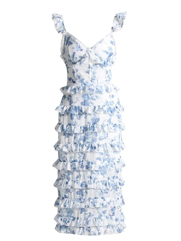 Lace - Embellished Women Dress for an Elegant and Sophisticated AppearanceLace - Embellished Women Dress for an Elegant and Sophisticated AppearanceAbi V Neck Corset Midi Dress - Blue Floral Lace - Embellished Women Dress for an Elegant and Sophisticated AppearanceLace - Embellished Women Dress for an Elegant and Sophisticated AppearanceAbi V Neck Corset Midi Dress - Blue Floral