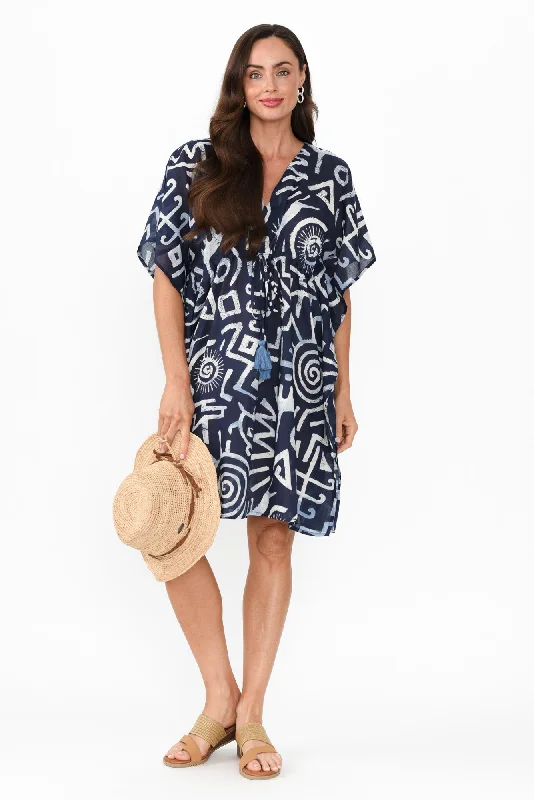 Mini Women Dress with a Short Hem for a Young and Trendy StyleMini Women Dress with a Short Hem for a Young and Trendy StyleIsabel Blue Geo Cotton Kaftan Mini Women Dress with a Short Hem for a Young and Trendy StyleMini Women Dress with a Short Hem for a Young and Trendy StyleIsabel Blue Geo Cotton Kaftan