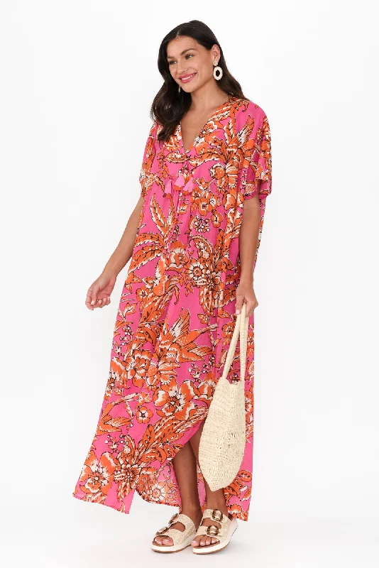Off - the - Shoulder Women Dress for a Romantic and Feminine LookOff - the - Shoulder Women Dress for a Romantic and Feminine LookIsla Orange Garden Cotton Kaftan Off - the - Shoulder Women Dress for a Romantic and Feminine LookOff - the - Shoulder Women Dress for a Romantic and Feminine LookIsla Orange Garden Cotton Kaftan
