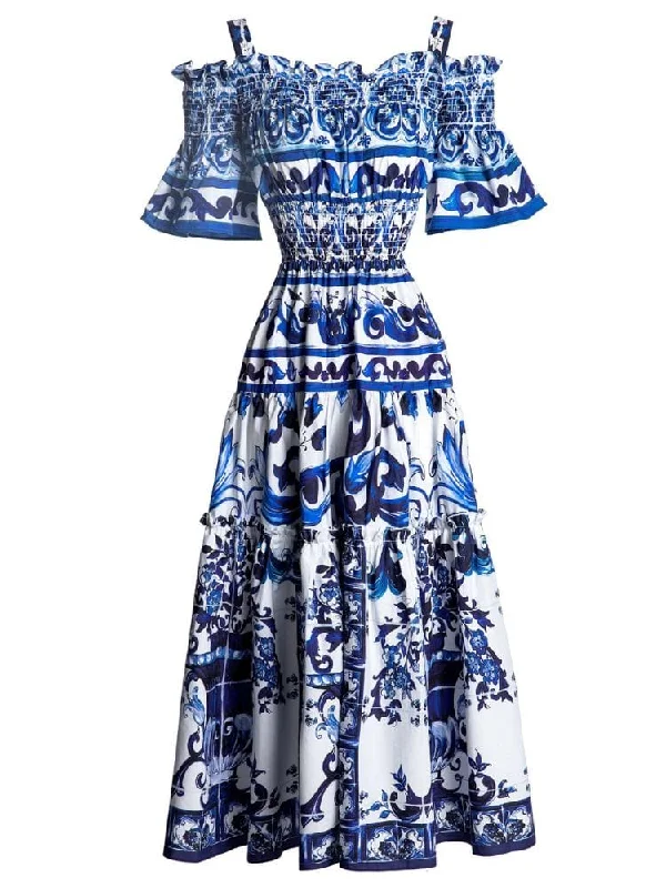 Off - the - Shoulder Women Dress for a Romantic and Feminine LookOff - the - Shoulder Women Dress for a Romantic and Feminine LookKim Off Shoulder Print Midi Dress - Blue Print Off - the - Shoulder Women Dress for a Romantic and Feminine LookOff - the - Shoulder Women Dress for a Romantic and Feminine LookKim Off Shoulder Print Midi Dress - Blue Print