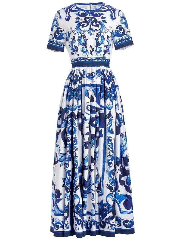 Mermaid - Style Women Dress with a Fitted Silhouette for Special OccasionsMermaid - Style Women Dress with a Fitted Silhouette for Special OccasionsKim Short Sleeve Print Midi Dress - Blue Print Mermaid - Style Women Dress with a Fitted Silhouette for Special OccasionsMermaid - Style Women Dress with a Fitted Silhouette for Special OccasionsKim Short Sleeve Print Midi Dress - Blue Print