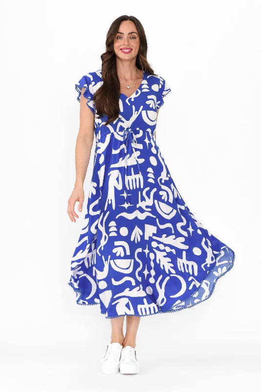 Mermaid - Style Women Dress with a Fitted Silhouette for Special OccasionsMermaid - Style Women Dress with a Fitted Silhouette for Special OccasionsLibby Blue Geo Midi Dress Mermaid - Style Women Dress with a Fitted Silhouette for Special OccasionsMermaid - Style Women Dress with a Fitted Silhouette for Special OccasionsLibby Blue Geo Midi Dress