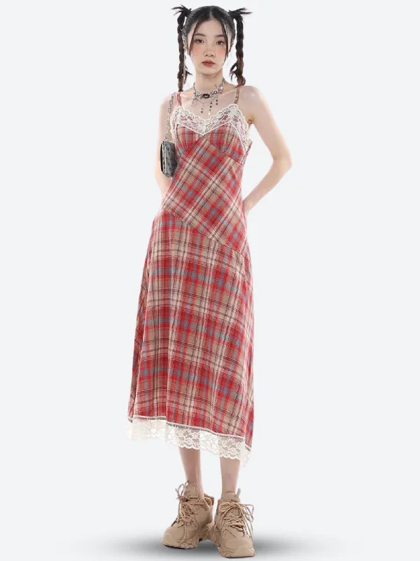 Mermaid - Style Women Dress with a Fitted Silhouette for Special OccasionsMermaid - Style Women Dress with a Fitted Silhouette for Special OccasionsPlaid Lace Midi Dress Mermaid - Style Women Dress with a Fitted Silhouette for Special OccasionsMermaid - Style Women Dress with a Fitted Silhouette for Special OccasionsPlaid Lace Midi Dress