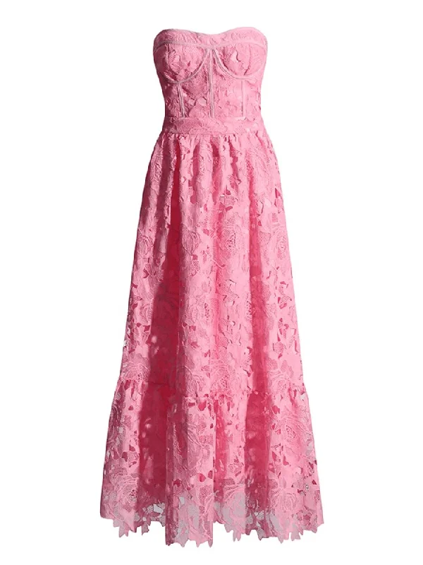 Printed Abstract Women Dress for a Modern and Artistic AppealPrinted Abstract Women Dress for a Modern and Artistic AppealSelene Strapless Midi Lace Dress - Pink Printed Abstract Women Dress for a Modern and Artistic AppealPrinted Abstract Women Dress for a Modern and Artistic AppealSelene Strapless Midi Lace Dress - Pink
