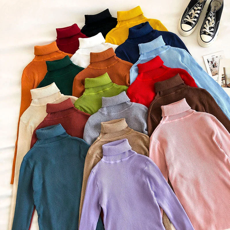 v neck women cardigan to elongate the necklinev neck women cardigan to elongate the necklineBasic Turtleneck Sweater (15 Colors)