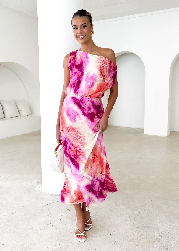Plus Size Women Dress with a Flattering A - Line Cut for Comfort and StylePlus Size Women Dress with a Flattering A - Line Cut for Comfort and StyleBanksy One Shoulder Maxi Dress - Magenta Splash Plus Size Women Dress with a Flattering A - Line Cut for Comfort and StylePlus Size Women Dress with a Flattering A - Line Cut for Comfort and StyleBanksy One Shoulder Maxi Dress - Magenta Splash