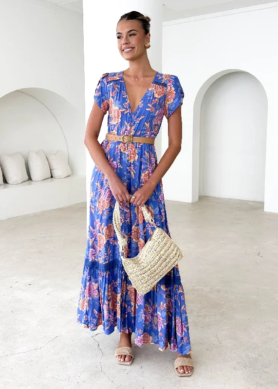 Maxi Women Dress with Floral Print for a Bohemian VibeMaxi Women Dress with Floral Print for a Bohemian VibeCarmen Maxi Dress - Glastonbury