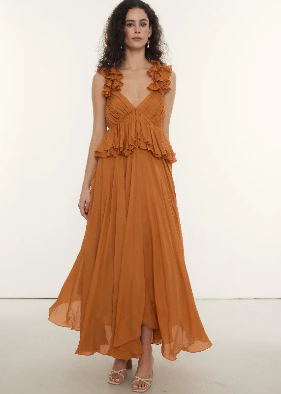 Sleeveless Women Dress in Bright Colors for Summer PartiesSleeveless Women Dress in Bright Colors for Summer PartiesLena Maxi | Tan Sleeveless Women Dress in Bright Colors for Summer PartiesSleeveless Women Dress in Bright Colors for Summer PartiesLena Maxi | Tan