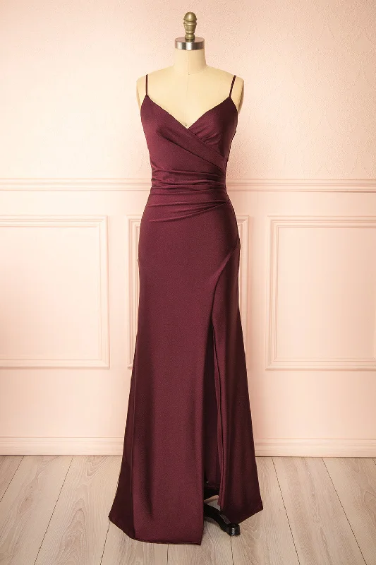 Backless Women Dress for a Sexy and Alluring Look at Evening EventsBackless Women Dress for a Sexy and Alluring Look at Evening EventsNyra Burgundy | Mermaid Dress w/ Wrapped Bodice Backless Women Dress for a Sexy and Alluring Look at Evening EventsBackless Women Dress for a Sexy and Alluring Look at Evening EventsNyra Burgundy | Mermaid Dress w/ Wrapped Bodice